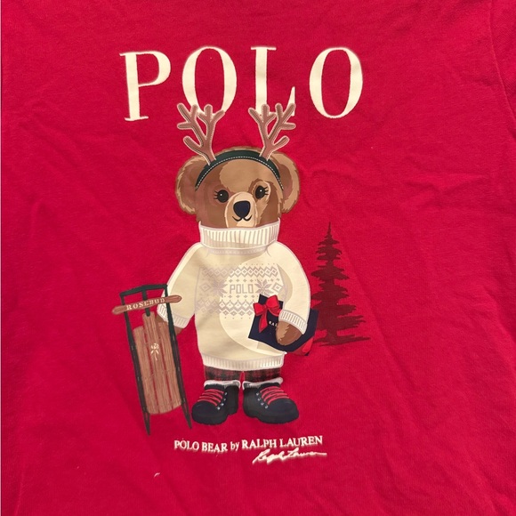Polo by Ralph Lauren Kids Red Bear T-Shirt - Picture 2 of 4